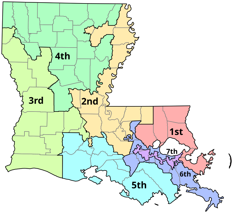 7 districts