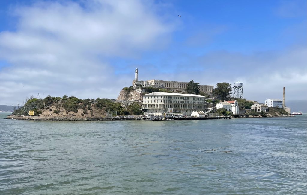 Island with prison