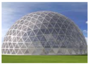 A geodesic dome