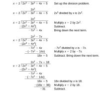 5.4 Dividing Polynomials – College Algebra