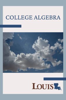 College Algebra book cover