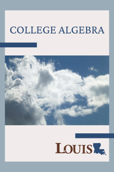 College Algebra book cover