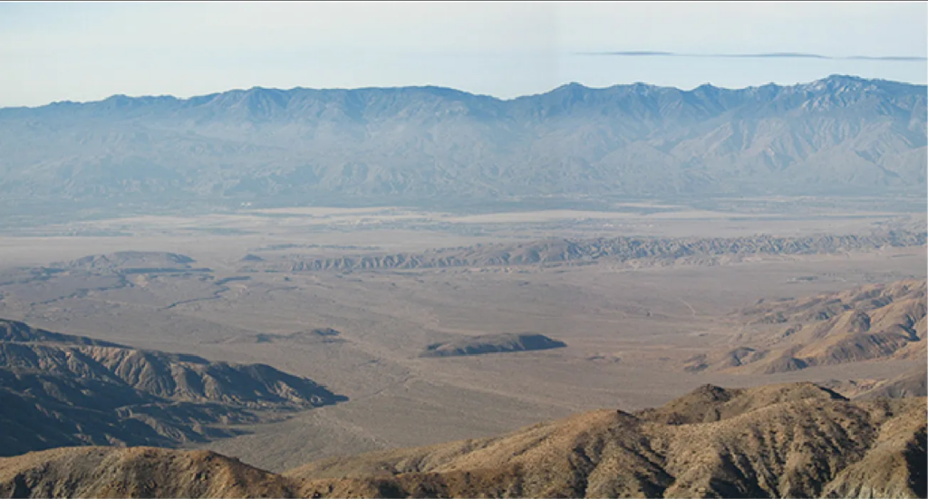 A photograph of an earthquake fault.