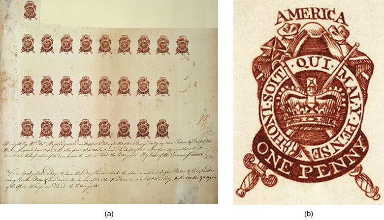 The left image shows a partial proof sheet of one-penny stamps. The image on the right provides a close-up of a one-penny stamp.
