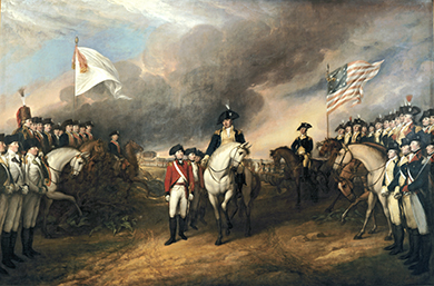 1820 painting depicting the Surrender of Lord Cornwallis, performed by Cornwallis' general, Charles O'Hara.