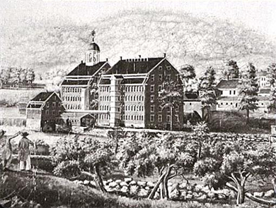 Drawing depicting the Boston Manufacturing Company.