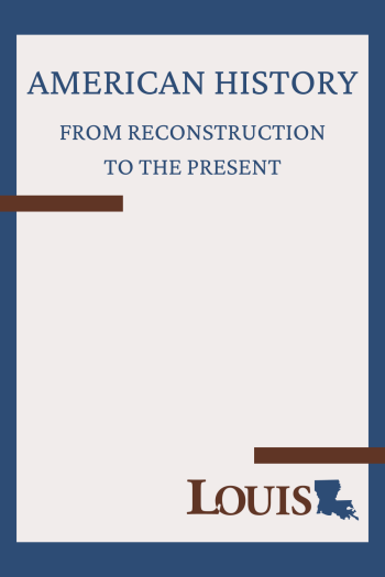 Cover image for American History from Reconstruction to the Present
