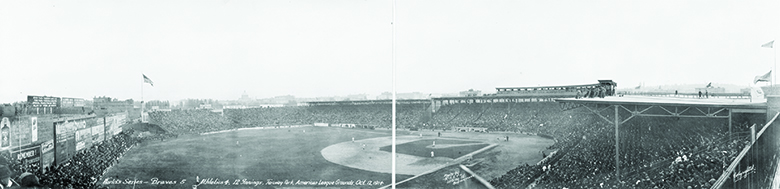 A photograph shows Boston’s Fenway Park.