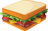 This is an picture of a sandwich.