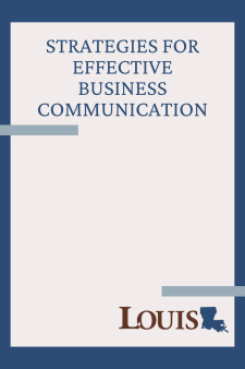 Strategies for Effective Business Communication book cover