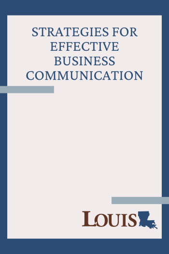 Cover image for Strategies for Effective Business Communication