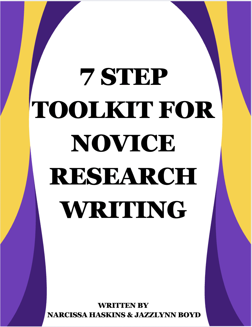 Cover image for 7 Step Toolkit for Novice Research Writing